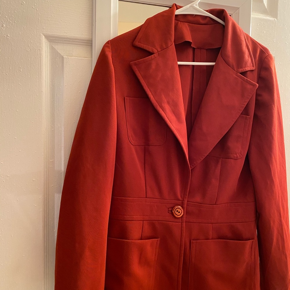 Orange Blazer.